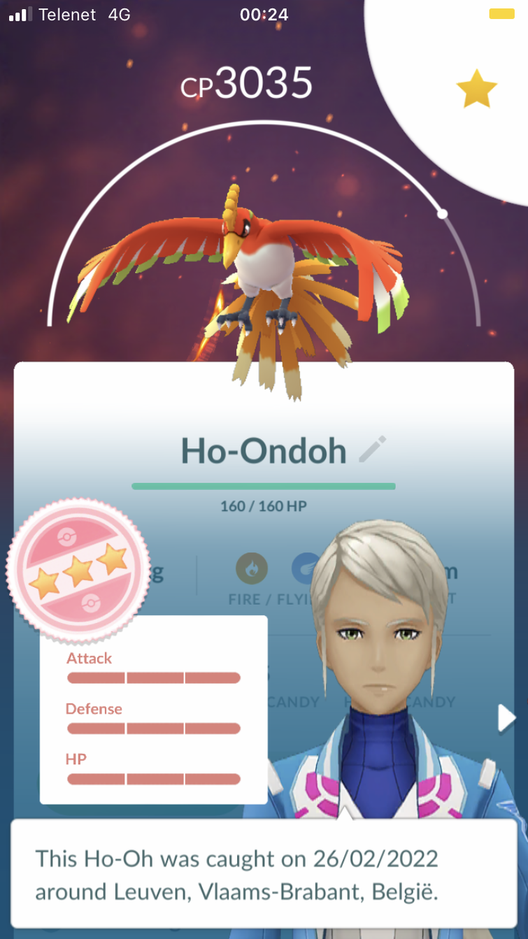 Ho-Oh Pokemon Trade Go
