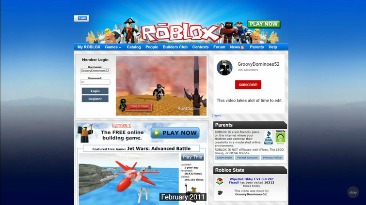 The Evolution Of The Roblox Website! (2004-2019) *SHOCKING* 