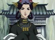Gyokuyo wearing black for the ceremony of Taiki receiving the Tenchoku.
