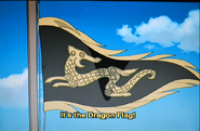 The Dragon Flag being raised in Kei.