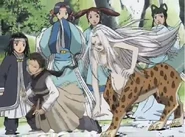 Sanshi attacks Suzu.