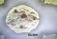 Map of Mt. Hou in the anime.
