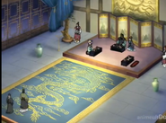 Receiving room at the palace