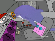 Shark drives his car in S2E5