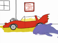 Shark sees his car covered in urine from Peanut and Golden Joe