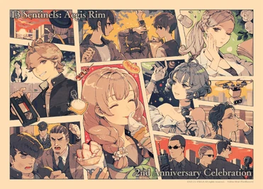2nd Anniversary Artwork.jpg (895 KB) Artwork commemorating the 2nd Anniversary Celebration livestream, by Yukiko Hirai