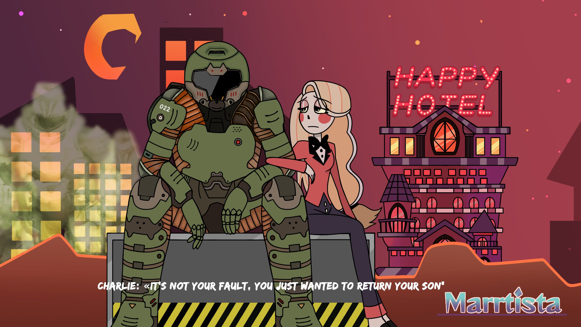 Doom slayer hazbin hotel