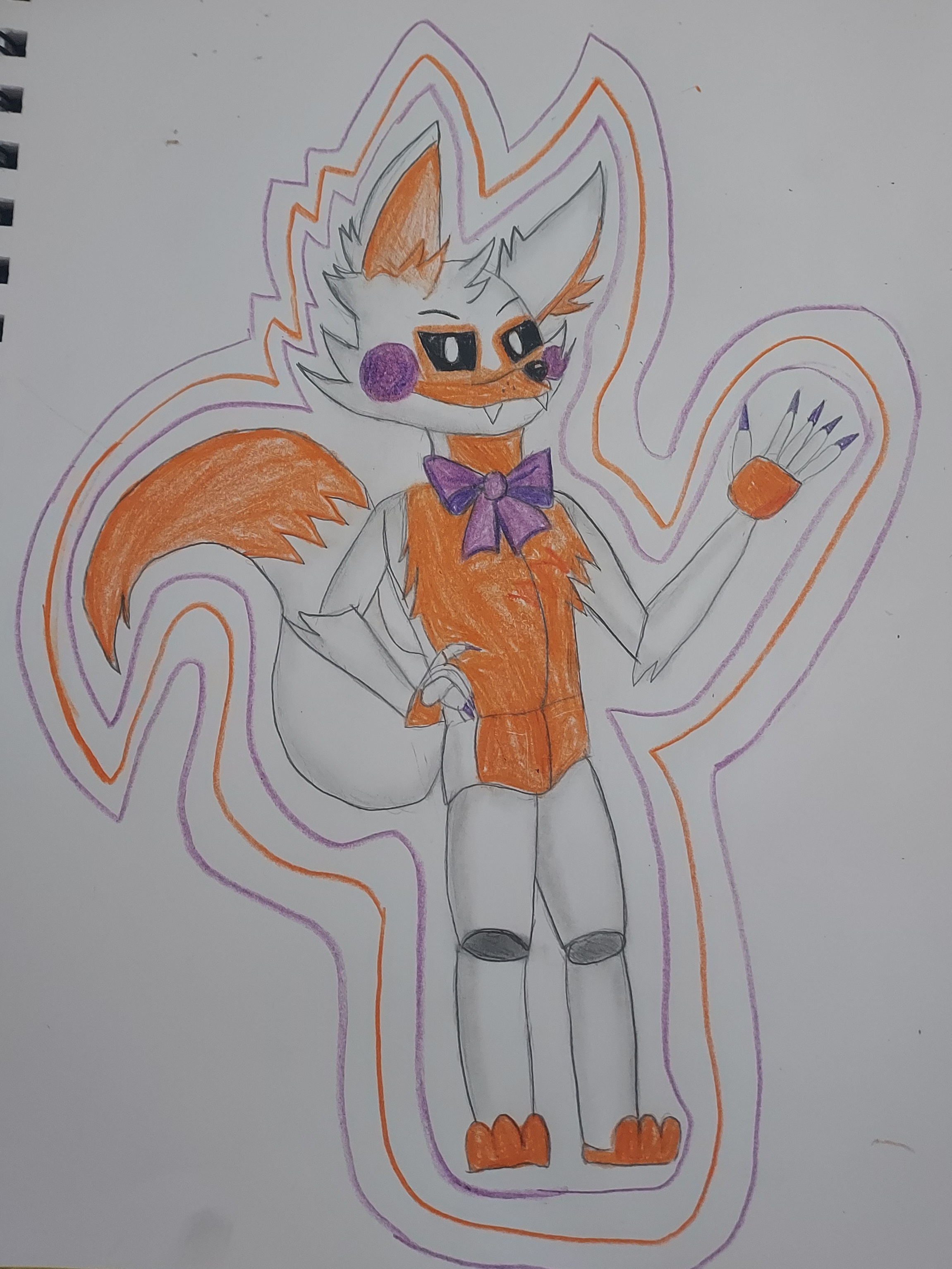 Lolbit on paper F3tchth3r0b0td0g - Illustrations ART street