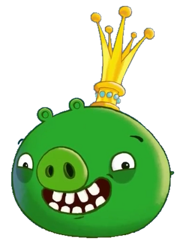 Король свиней angry birds. Crown King Pig Angry Birds. Круглый поросенок с короной из Angry Birds 2. Pig King com Prince.