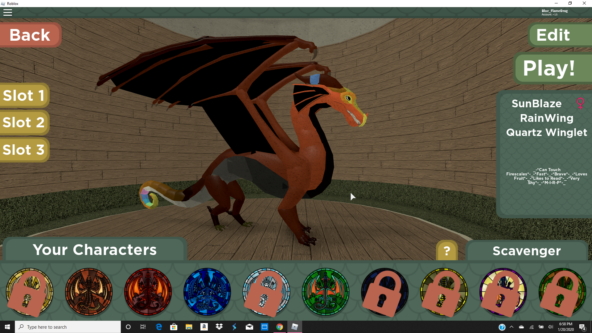 My Wof Ocs On Wings Of Fire Game On Roblox Fandom - games that can be edited on roblox