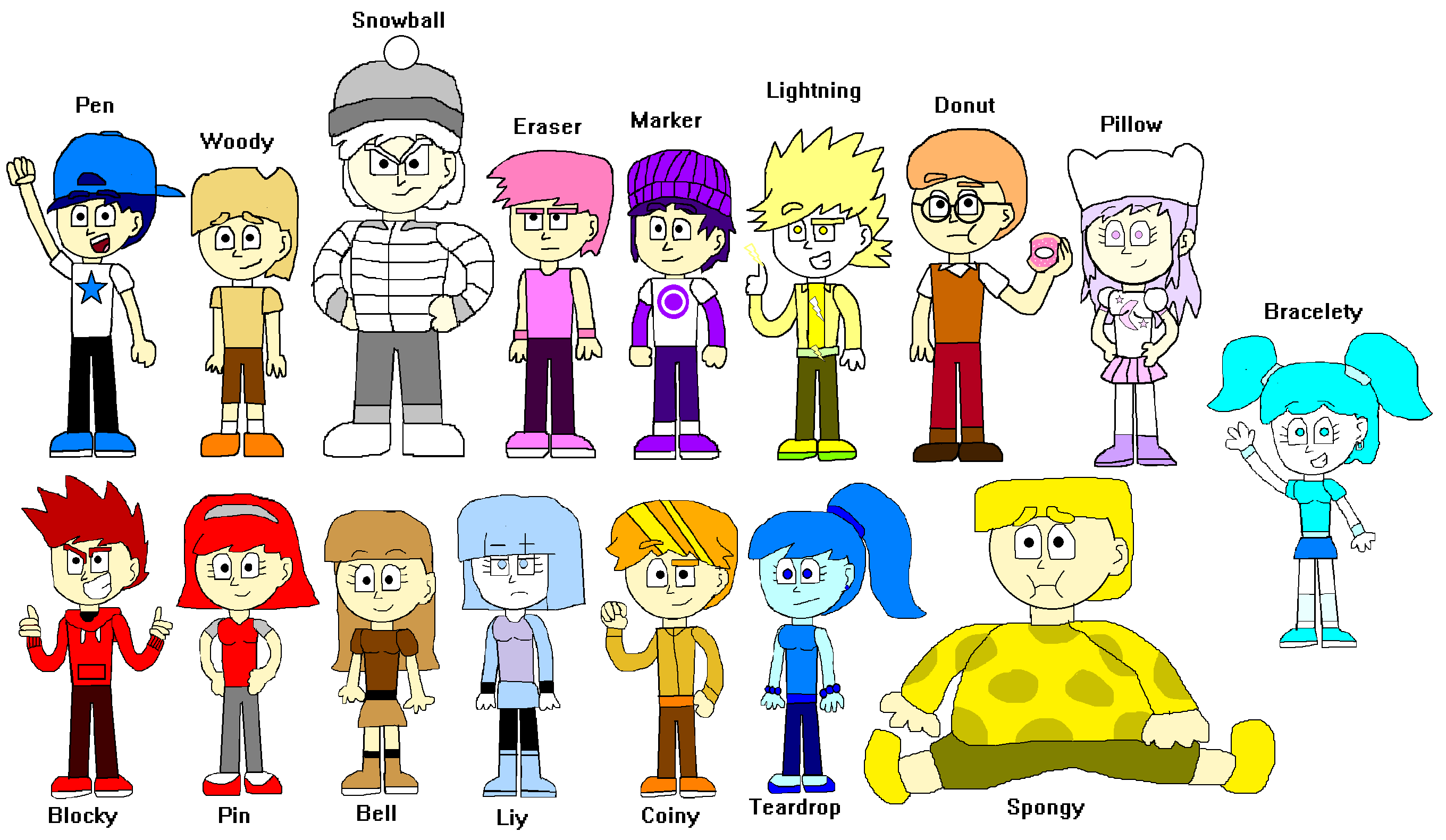 Humanized Bfbtpot Characters Fandom 8755