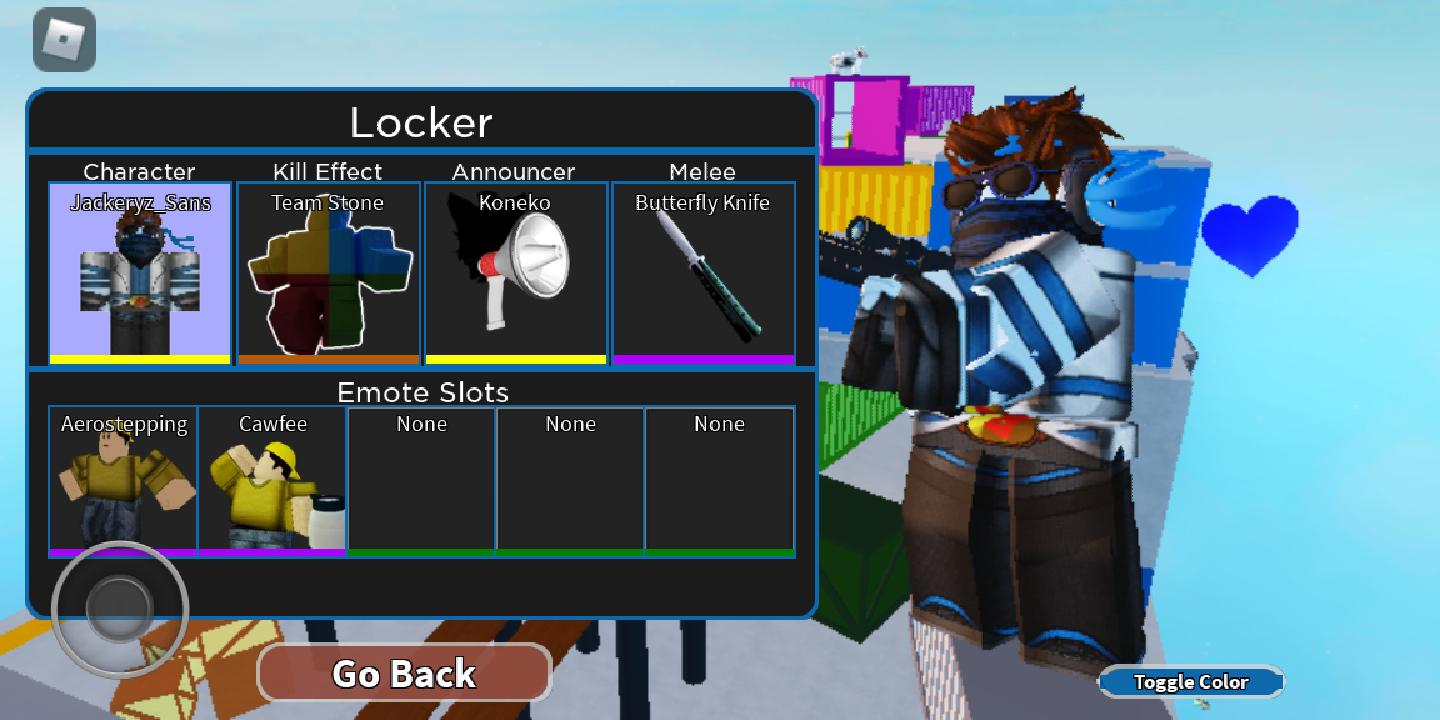 Want To See My Arsenal Setup Fandom - roblox arsenal gaster blaster melee