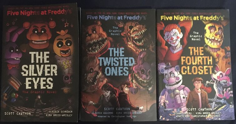 Five Nights at Freddy's Graphic Novels Books 1-3 [The Silver Eyes; The  Twisted Ones and The Fourth Closet] Fazbear Frights Graphic Novels