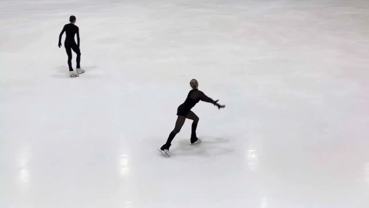 2025 Europena Championships Niina Petrokina free program practice 30/01/2025 Tallinn, EST