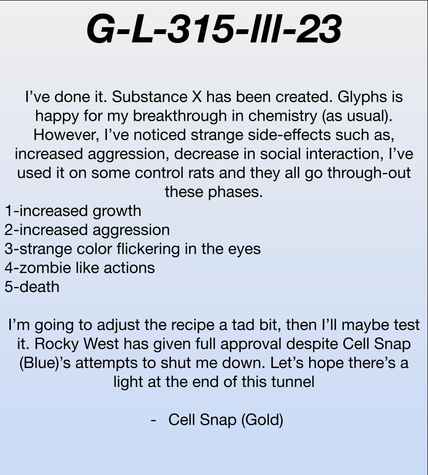 Genesis Log 315 Fandom