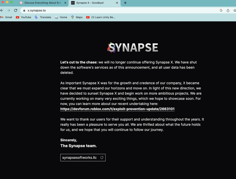 Synapse X - Full, Black | Synapse Softworks Merch