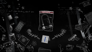 Opening intro to the episode shows the evidence being the bike lock