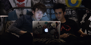 Tyler and Cyrus finding a video of Marcus and a stripper