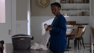 Amara Josephine doing laundry