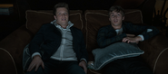 Charlie and Alex watching a movie