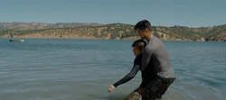 Zach saving Alex from drowning in "".