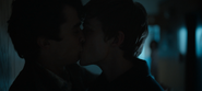 Winston and Alex kissing