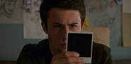 Clay finding Hannah's Polaroid