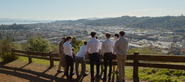 The group looking over town