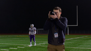 Tyler photographing the protest