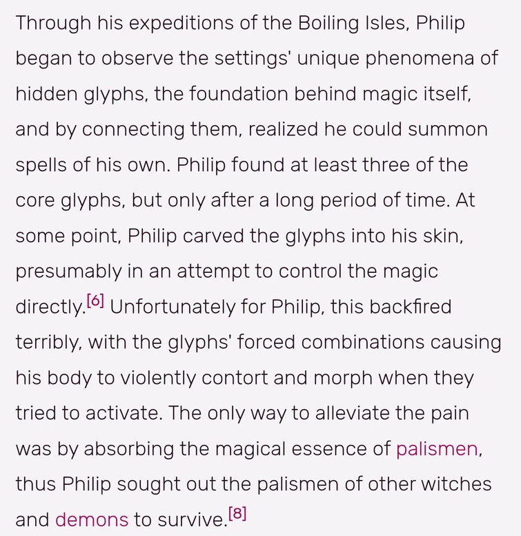 Why does Belos eat palismen? Fandom