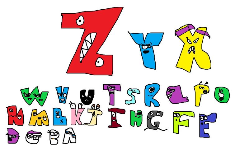 Alphabet lore but it's different Versions (Reverse - Not normal) 