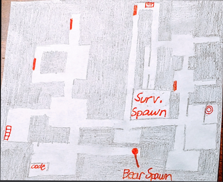 Here S The Layout Of Abandoned School Ignore The Trash Drawing Fandom - roblox map layout