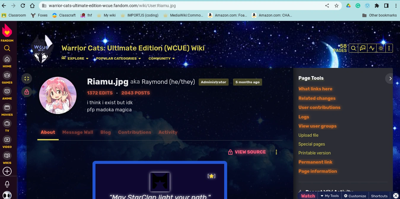 Anyone know the rainbow color code for this user? Fandom