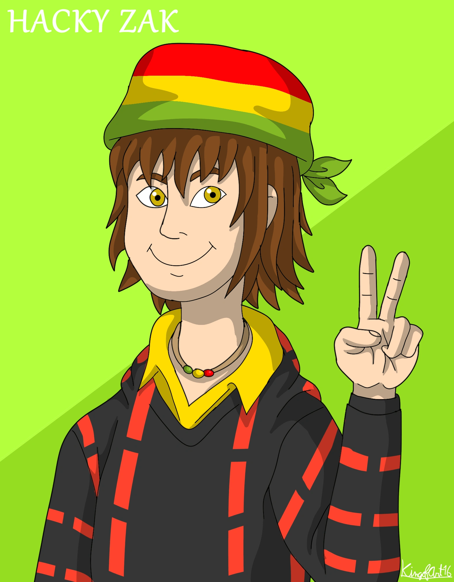 This is my style of Hacky Zak but with his brand new fresh hairstyle