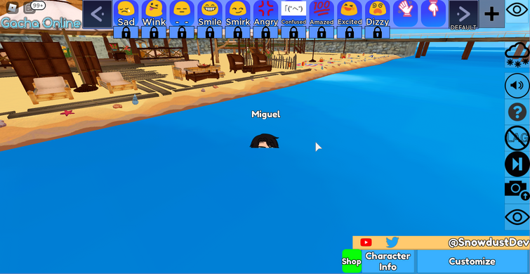 E So I M Being Miguel In Gacha Roleplay Game On Roblox Lol Fandom - i m drowning code for roblox