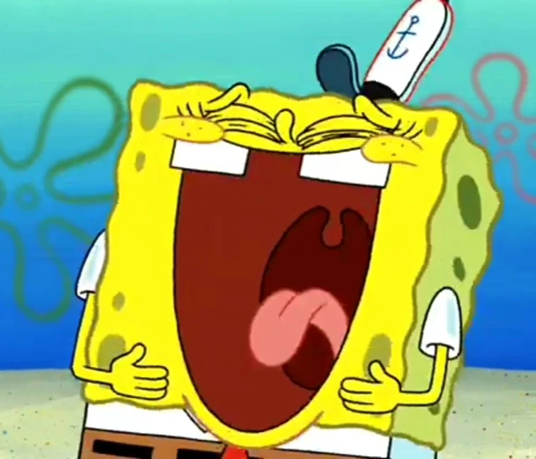 spongebob biting nails