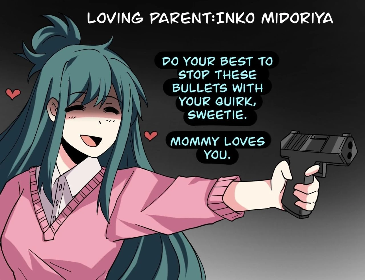 Inko saying to deku because allmight hurt hisashi and she said to stop