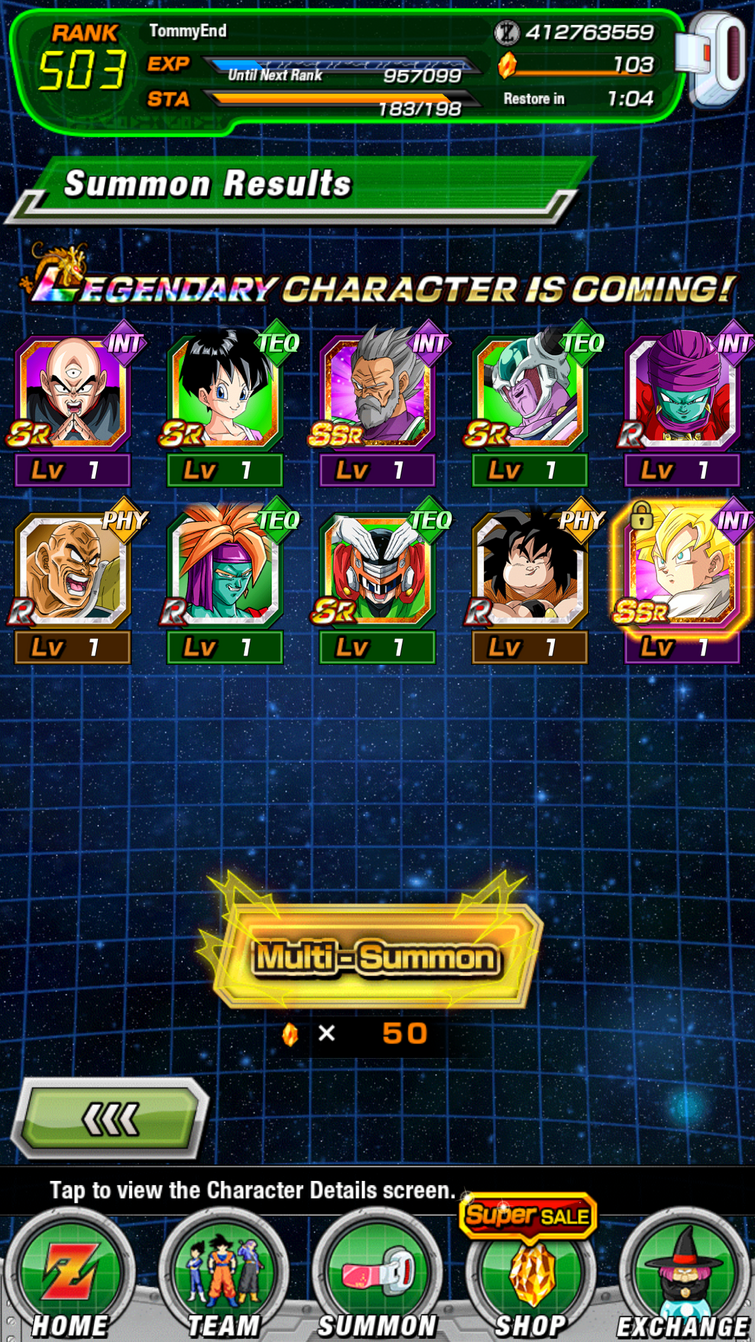 First multi today. Gohan eluded me for so long. Now the only LR’s I need are TEQ Broly & Bardock ?.