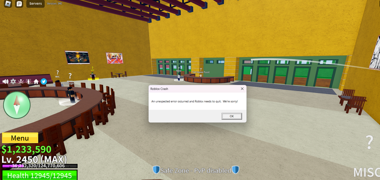 BLOXY on X: Blox Fruits has privated their game due to Roblox's crashing  spree #RobloxDown  / X