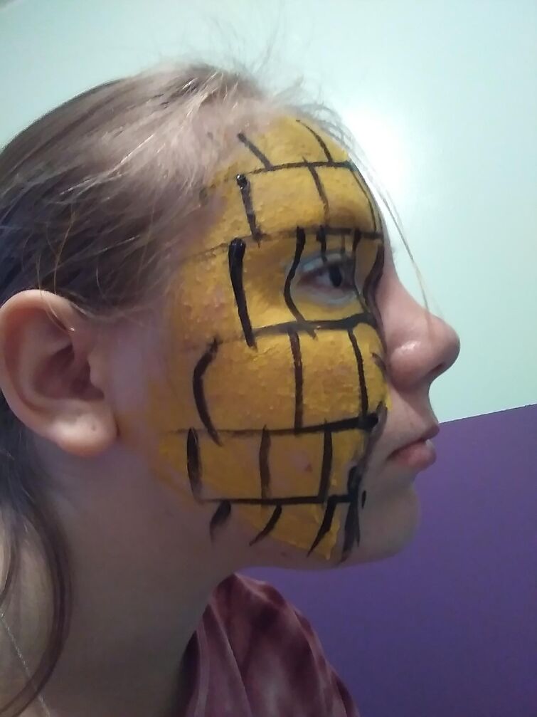 Bill Cipher Cosplay Face Paint