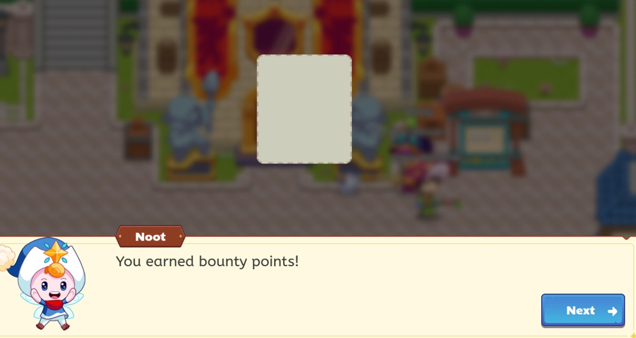 For some reason, this is what happens when you get Bounty Points. Fandom