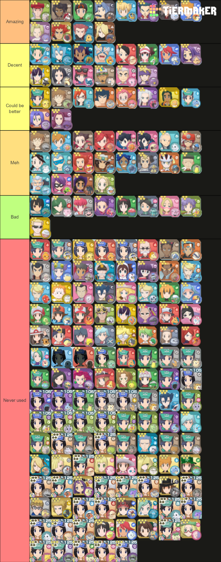 Pokemon Masters EX Best Sync Pairs and Tier List