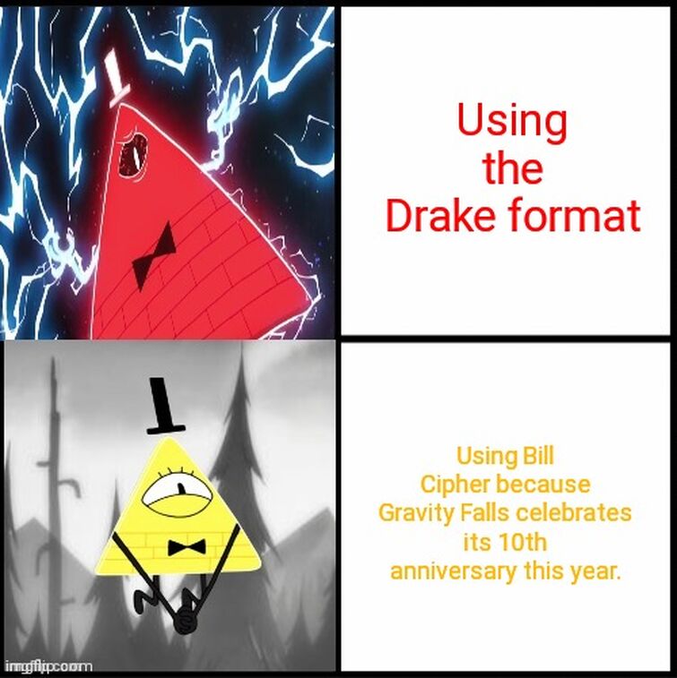 Using the drake format Rumple format to make memes so that the