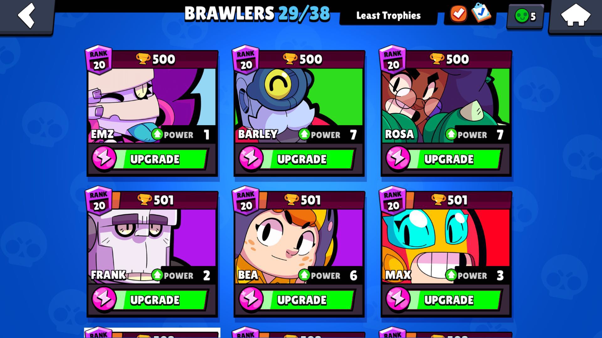 All Rank 20 Brawlers That I Have Rip Quests Fandom - how to take bull to level 20 brawl stars
