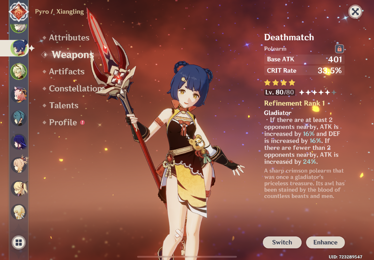 finally building xiangling | Fandom