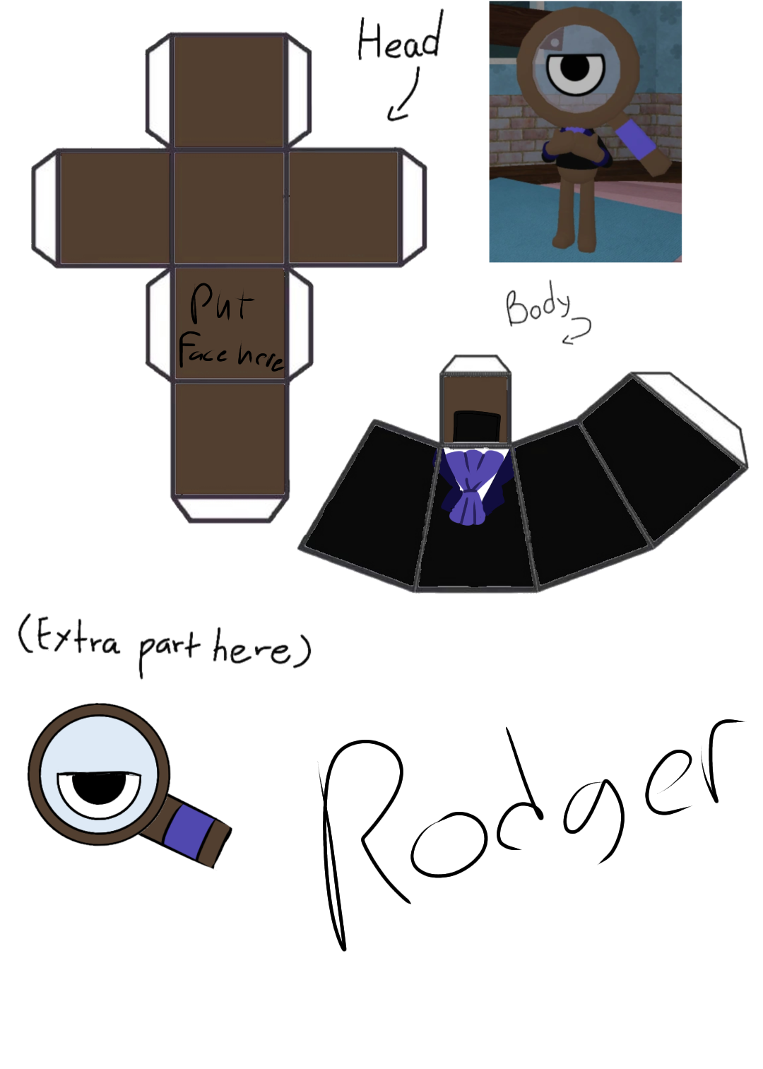 Dandy's world papercarft! Part 1 Fandom(01)