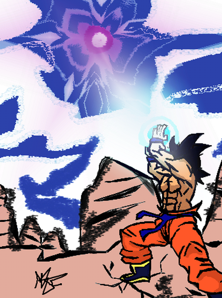 Saiyan Saga Goku Kamehameha Art - Rate and Criticize | Fandom