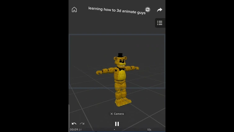 learning how to 3d animate #fnaf #fivenightsatfreddys #animation #3d #3danimation #shorts #foryou