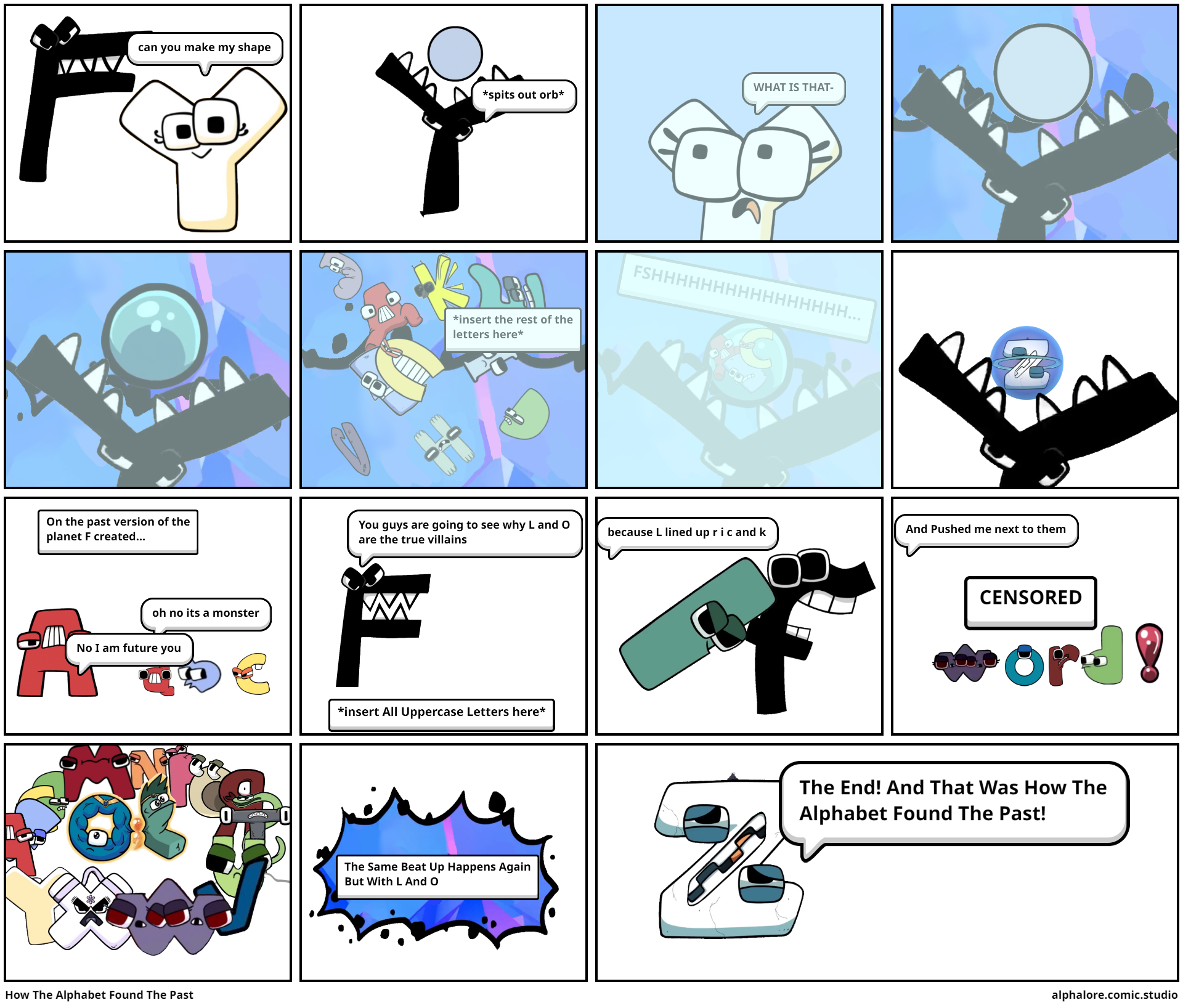 Alphabet lore but is F part 1 - Comic Studio