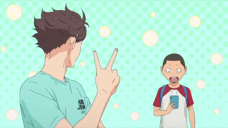 Takeru Oikawa saying “I gotta tell you uncle Toru this is a totally lame picture” (dub)